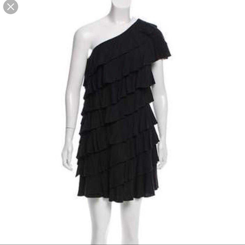 Robert Rodriguez ruffled one shoulder dress.  M